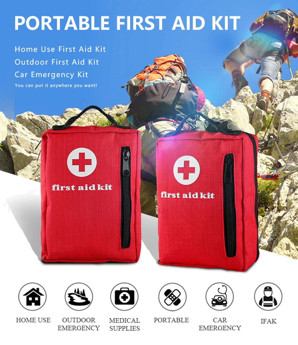 Outdoor Home Office Travel First Aid Bag Kit Factory Pets Vehicle First Aid Box Survival Car Emergency Kit Factory First Aid Kit CE