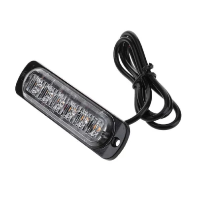 Kit luce stroboscopica di emergenza per indicatore laterale con griglia per montaggio a incasso a 6 LED per carro attrezzi Bl13112